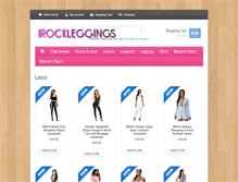 Tablet Screenshot of irockleggings.com